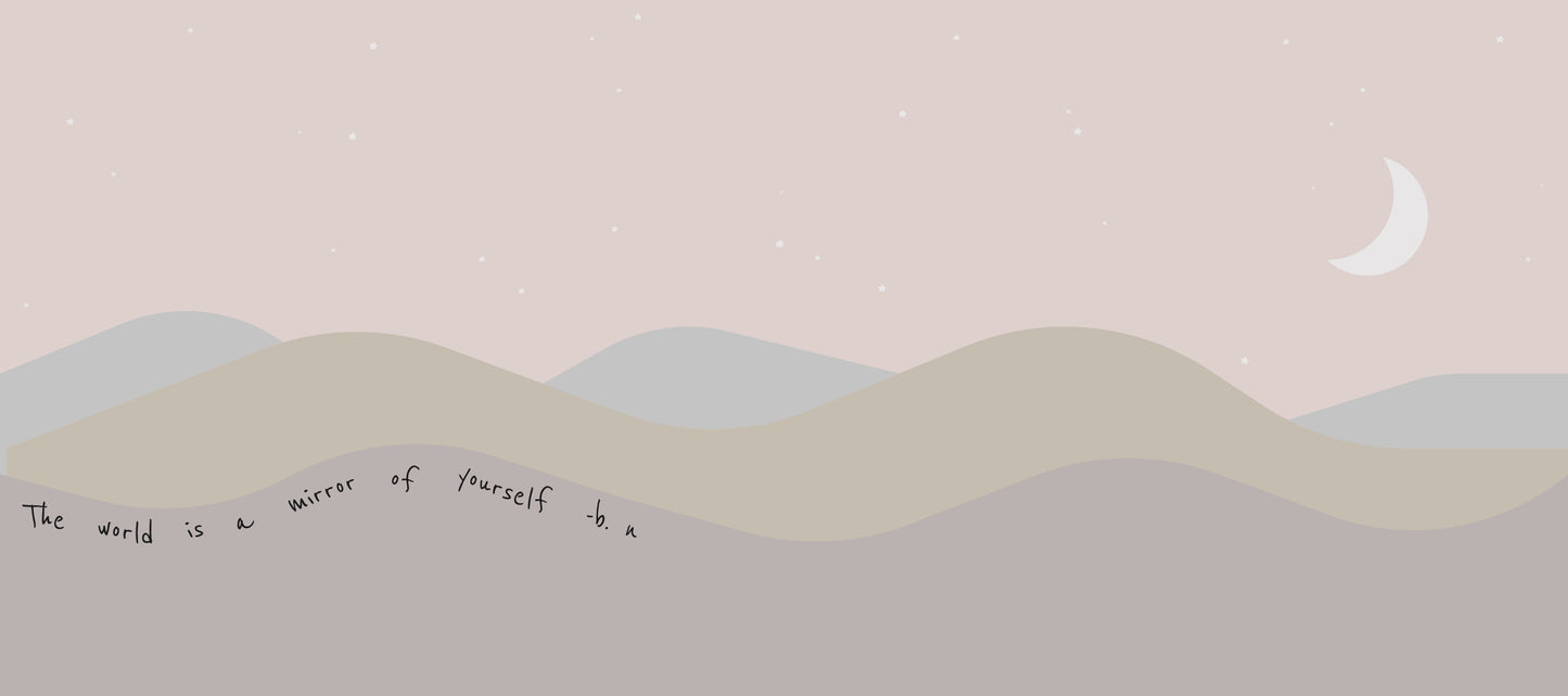 World Is Your Mirror Deskmat