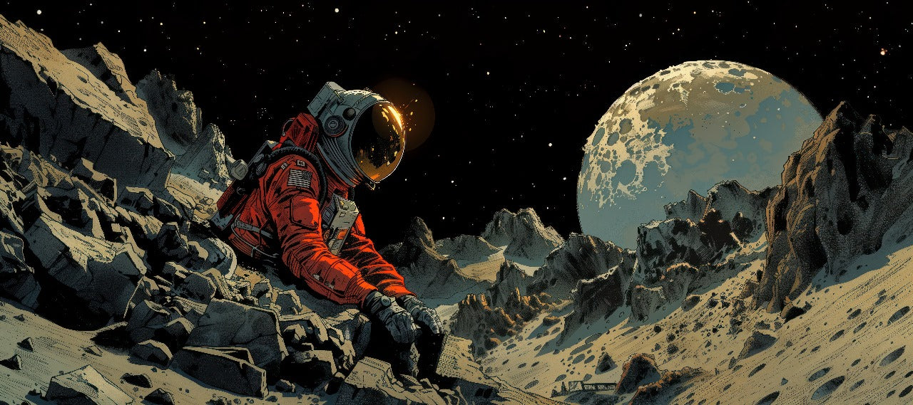 Lunar Solitude Deskmat