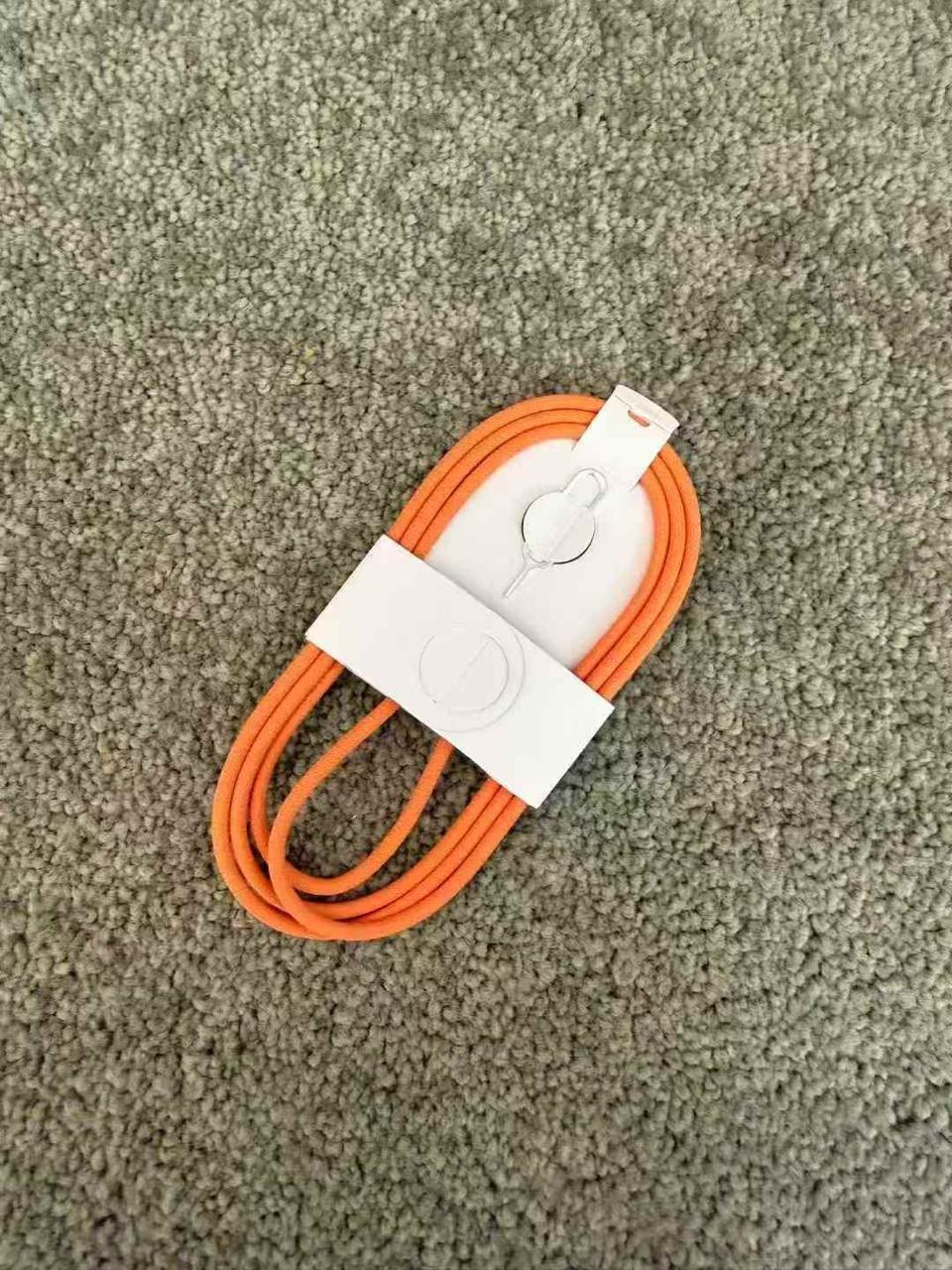1M Orange 60W USB-C to USB-C Cable