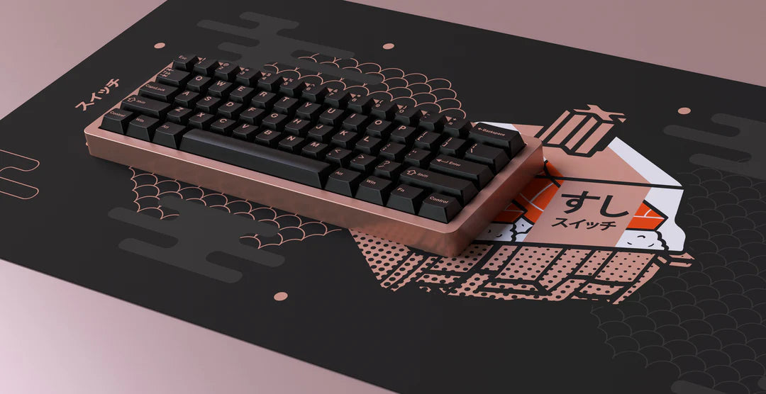 Japanese Sushi Suitchi Deskmat - Pink