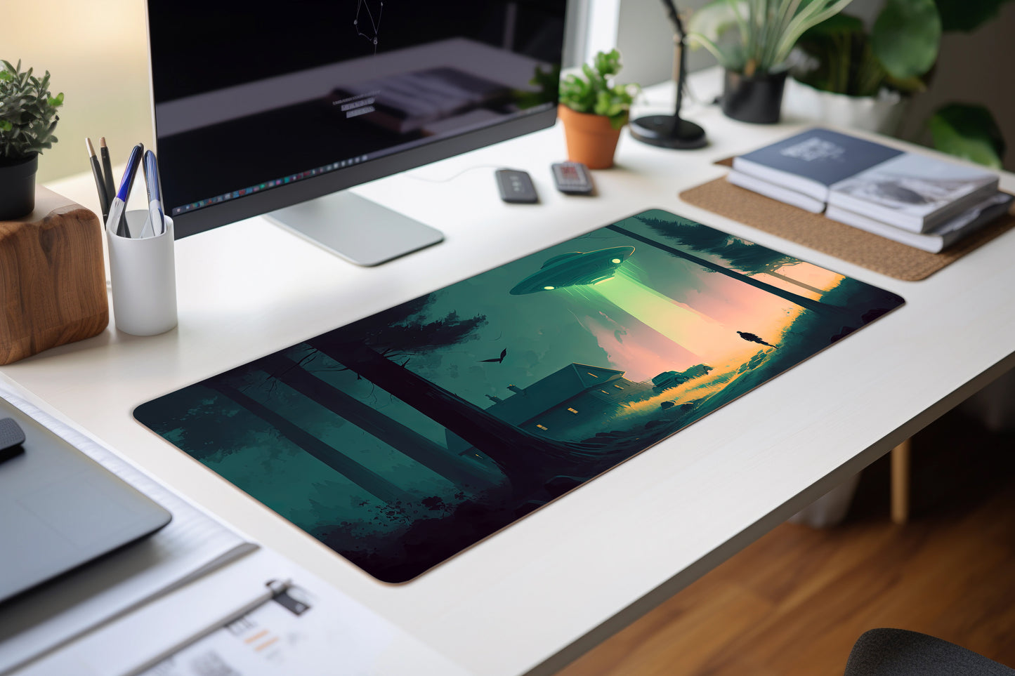 Galactic Abduction Deskmat