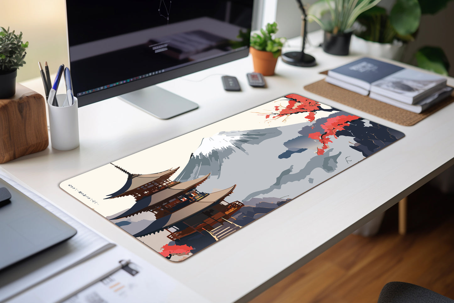 Mount Fuji Japanese themed Deskmat
