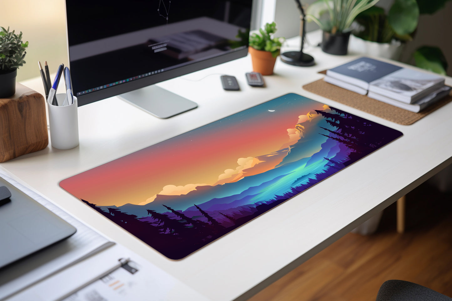 Sunset Landscape Desk Mat
