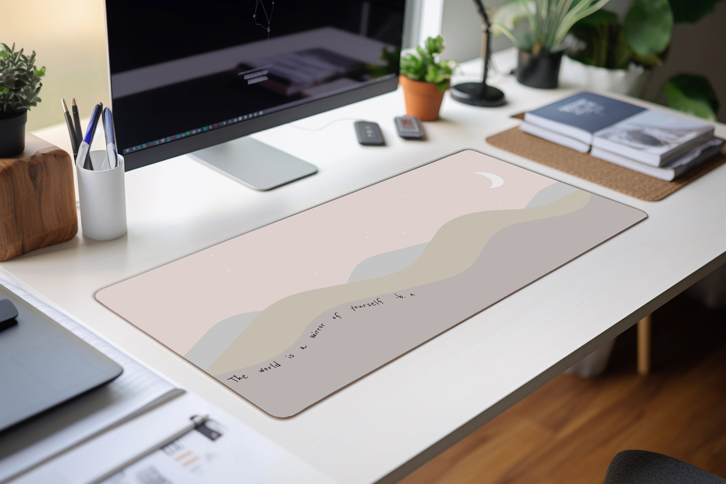 World Is Your Mirror Deskmat