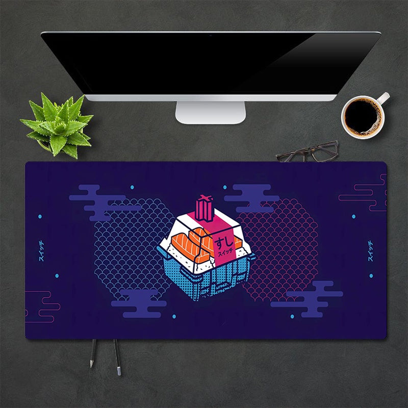 Japanese Sushi Suitchi Deskmat - Blue