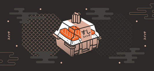 Japanese Sushi Suitchi Deskmat - Pink