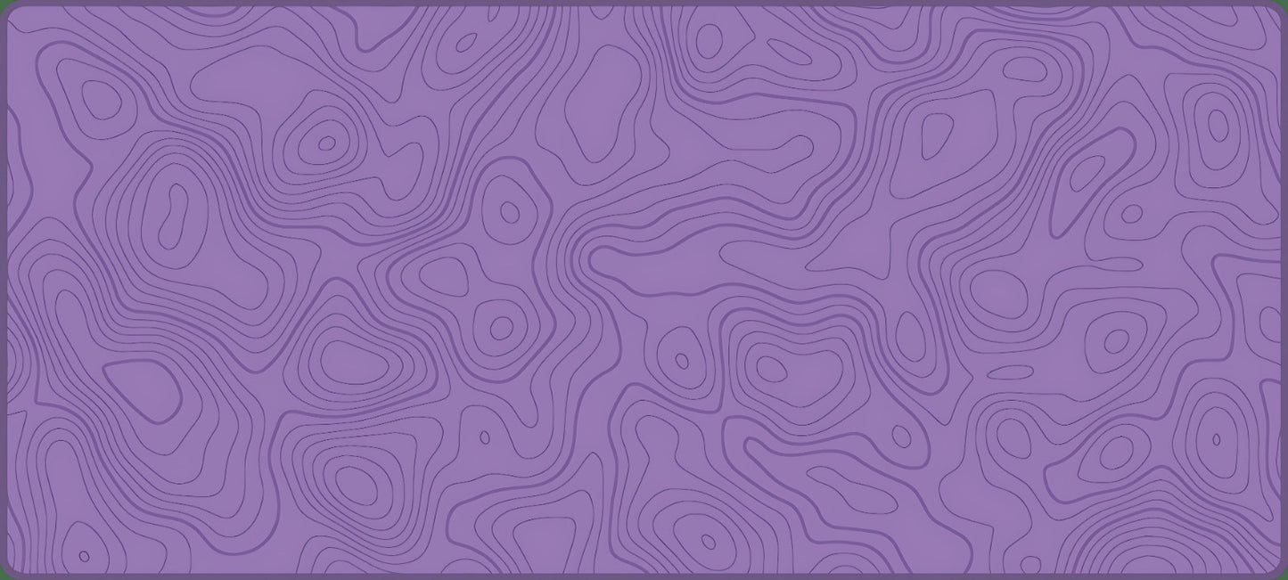 Purple Topography Deskmat