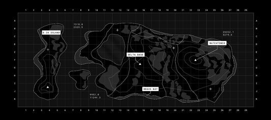 Tactical Grid: Dark Ops Deskmat -Black