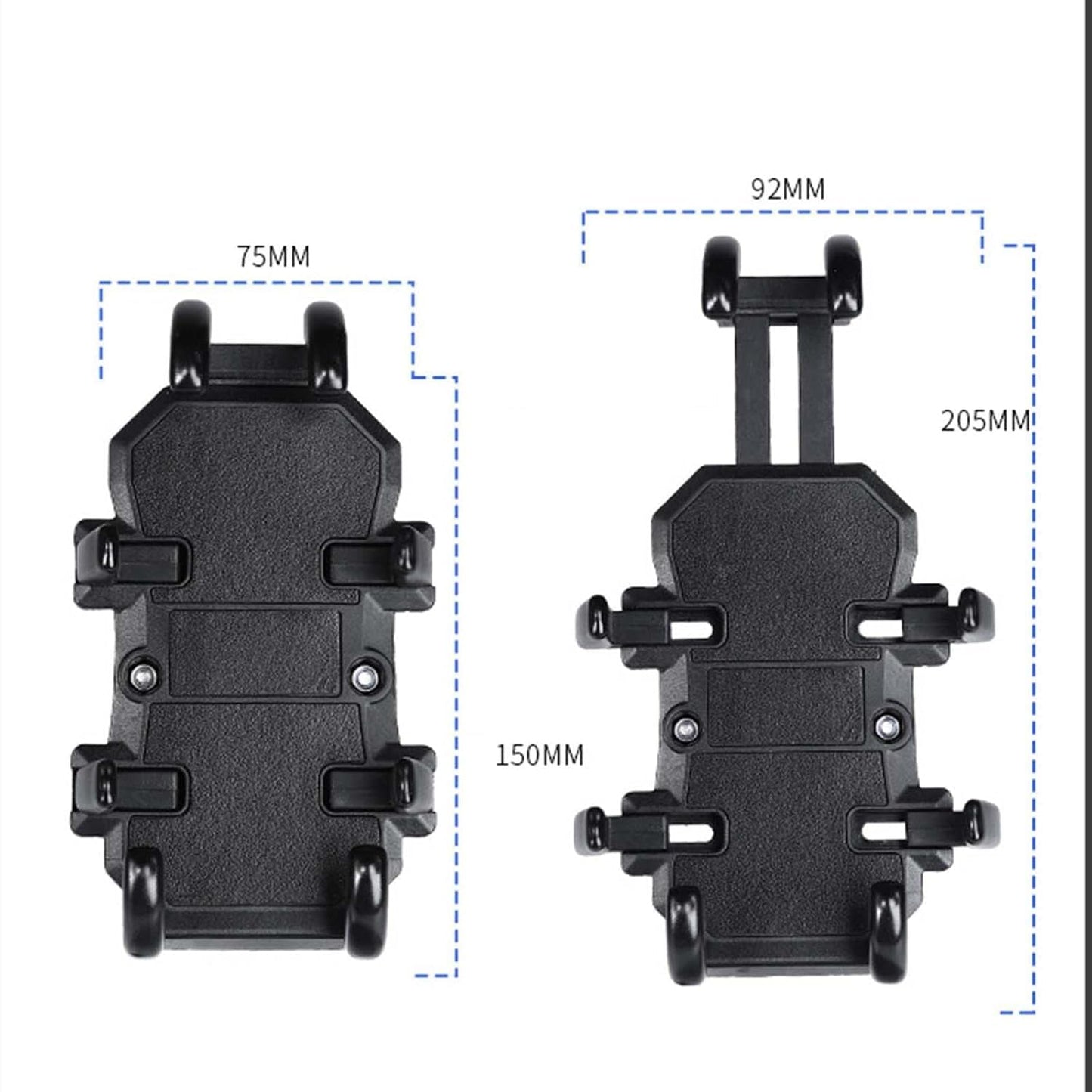 BSDDP Anti Vibration,Shock Proof Mobile Holder GPS Bracket Clip, 360° View, Riding Scooter, Bicycle, Bike Accessories, 4-6, 7 in Mobile Phone Smartphone
