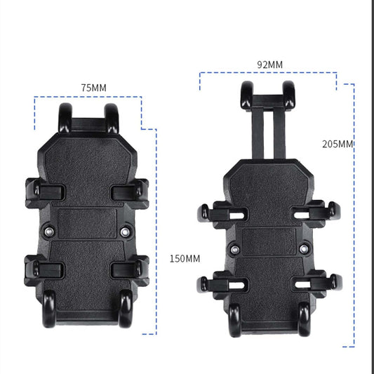 BSDDP Anti Vibration,Shock Proof Mobile Holder GPS Bracket Clip, 360° View, Riding Scooter, Bicycle, Bike Accessories, 4-6, 7 in Mobile Phone Smartphone