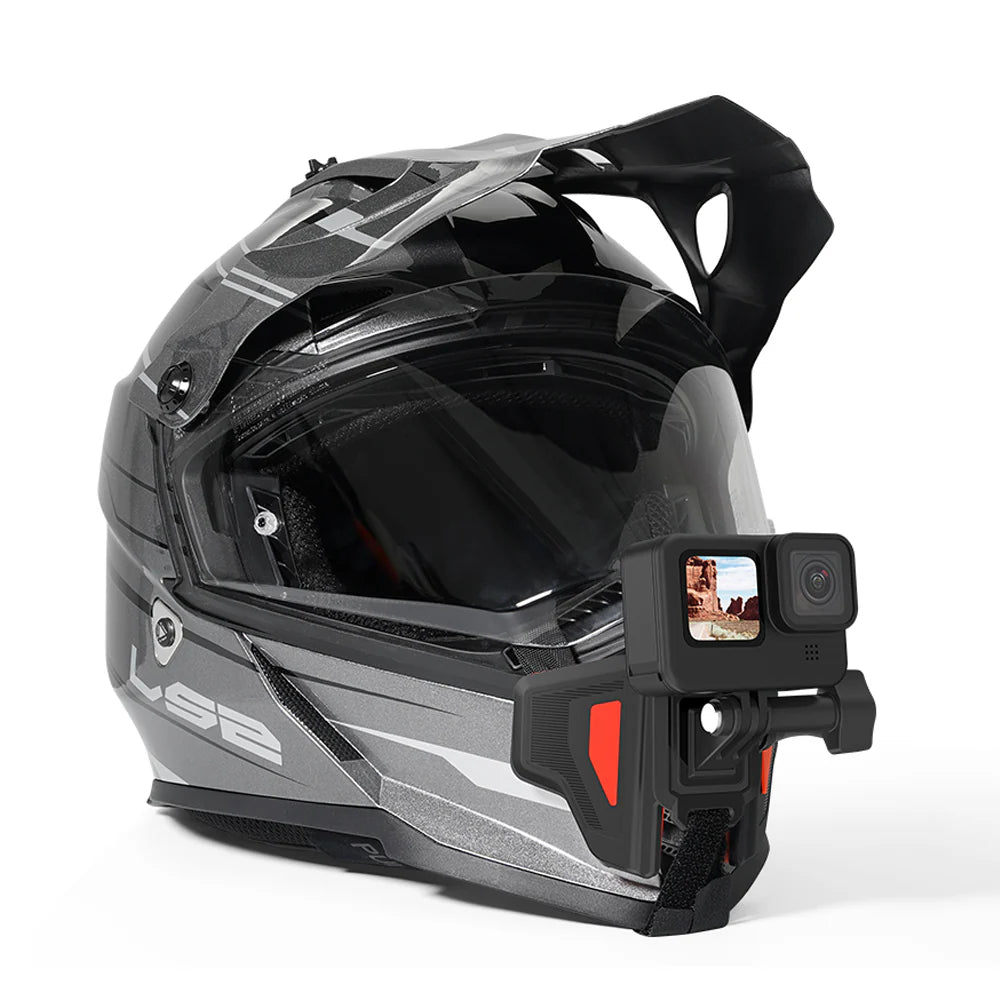 TELESIN GP-HBM-MT2 Motorcycle Helmet Mount Chin Holder Fixing Bracket for GoPro Action Camera