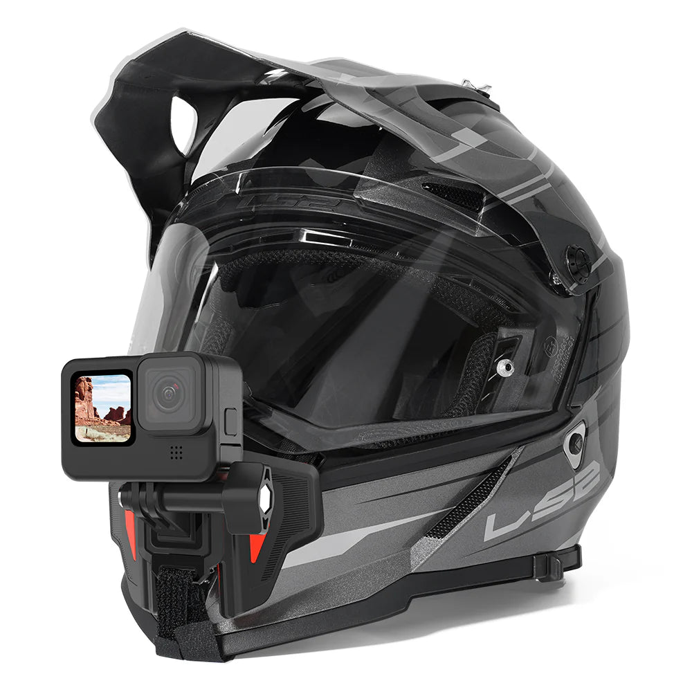 TELESIN GP-HBM-MT2 Motorcycle Helmet Mount Chin Holder Fixing Bracket for GoPro Action Camera