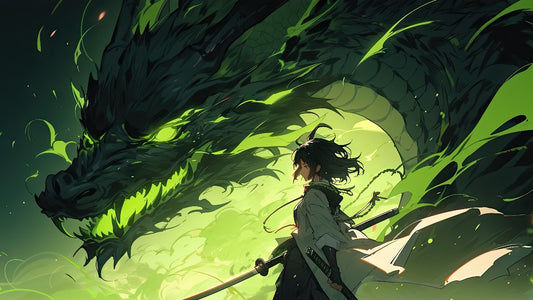 Dragons Wrath Deskmat - Green