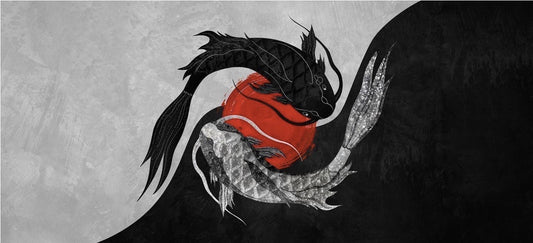 Yin Yang Koi Harmony Deskmat