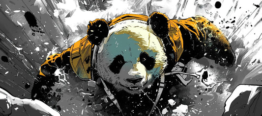 Panda Dropzone Deskmat