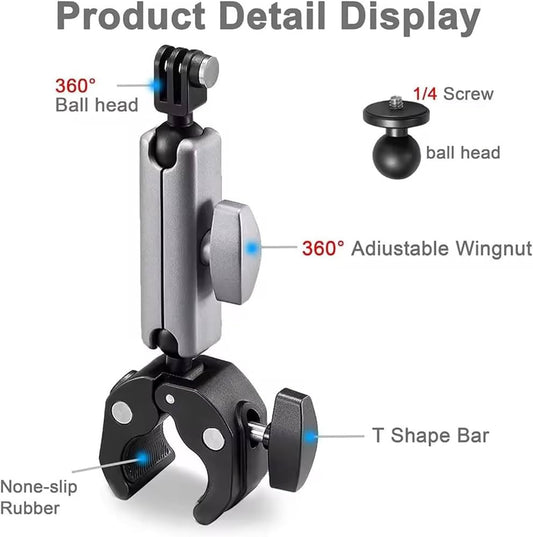 Universal Adjustable Camera Clamp Mount