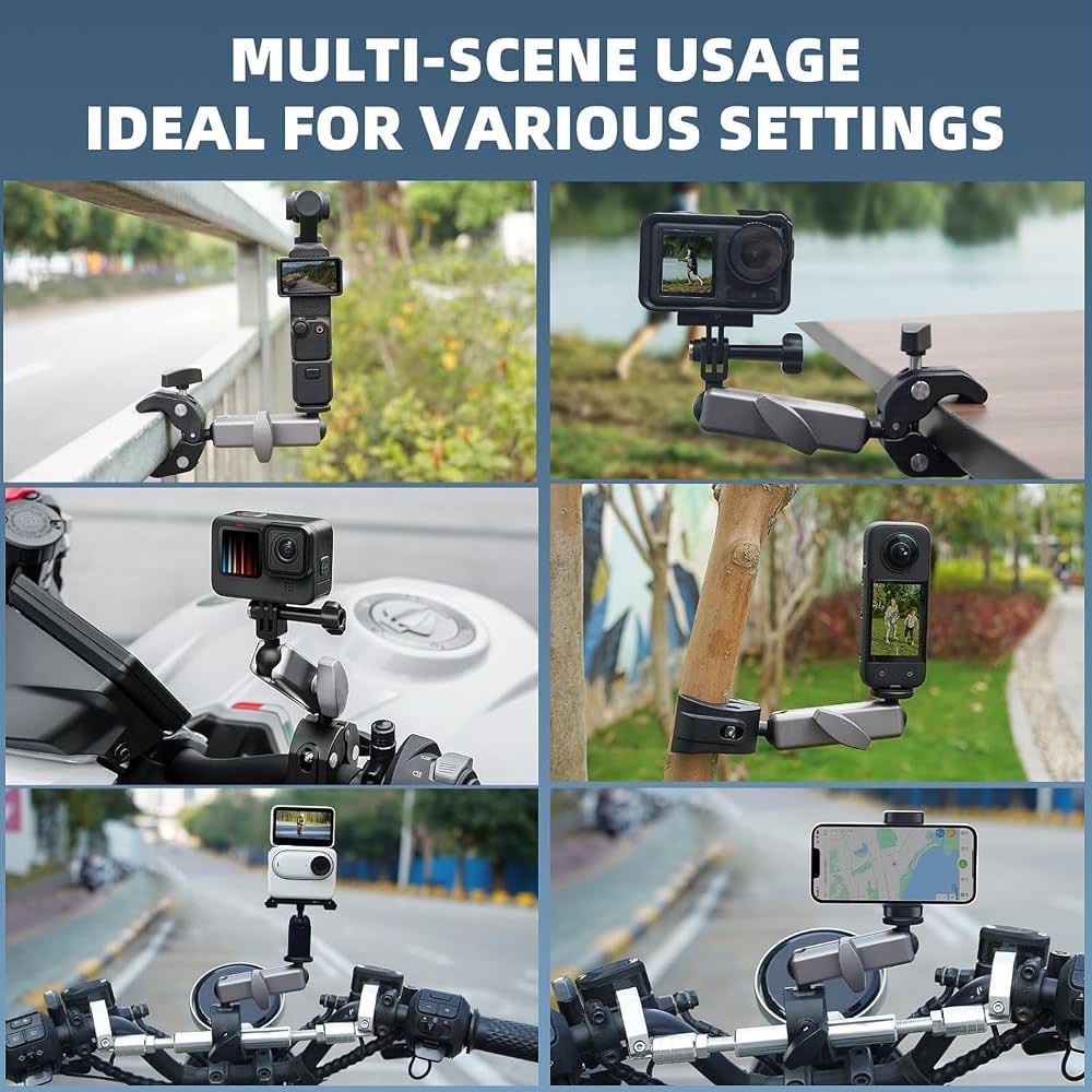 Universal Adjustable Camera Clamp Mount