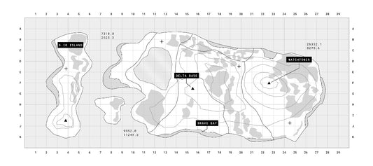Tactical Grid: Dark Ops Deskmat - White