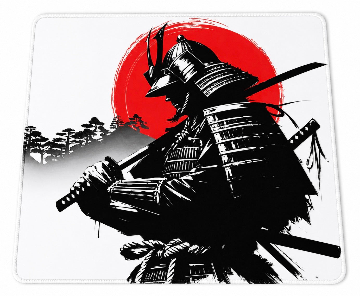 Crimson Samurai Desk Mat 40 x 45 cm 4 mm thickness Deskmat