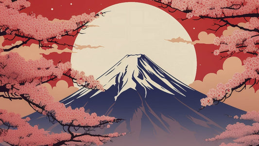 Sakura Fuji Deskmat