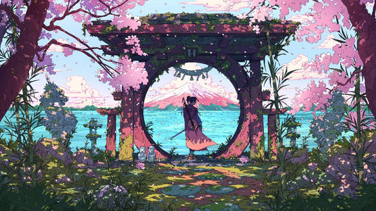 Blossom of the Samurai Deskmat