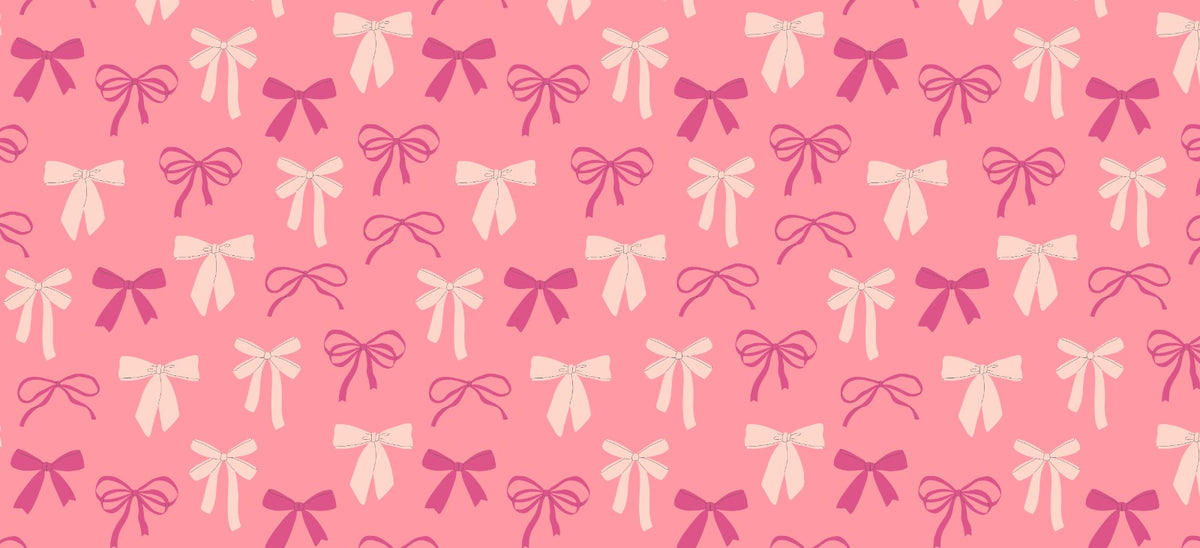 Coquette Pink Bows Deskmat