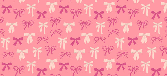 Coquette Pink Bows Deskmat