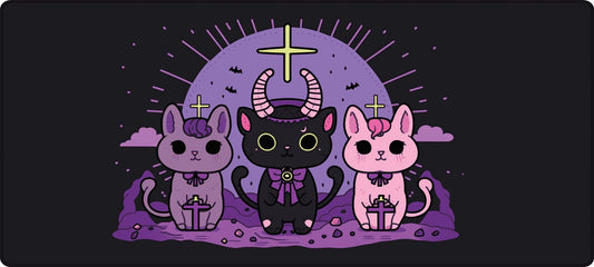 Mystic Kitty Coven Deskmat