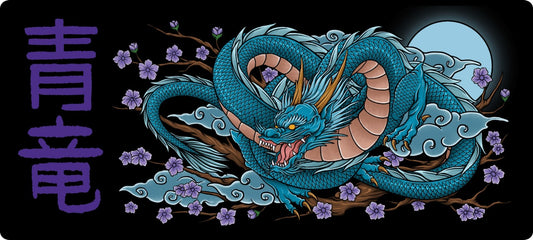 Azure Dragon Deskmat (Black)