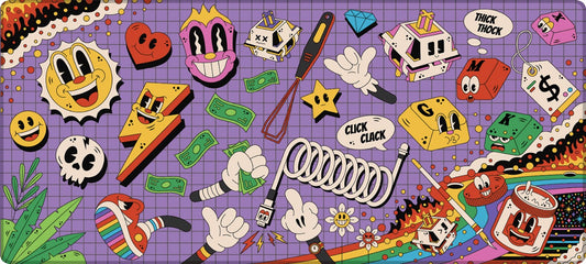Click Clack Chaos Deskmat