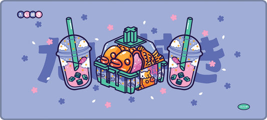 Taiyaki & Bubble Tea Delight Deskmat