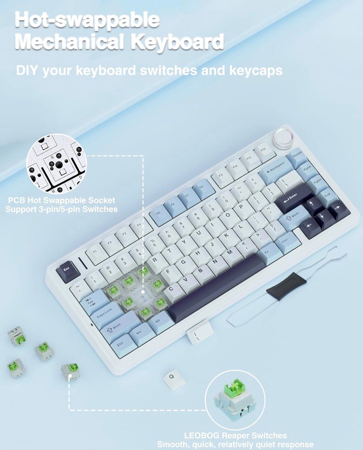 Aula F75 Gasket Wireless Mechanical Keyboard