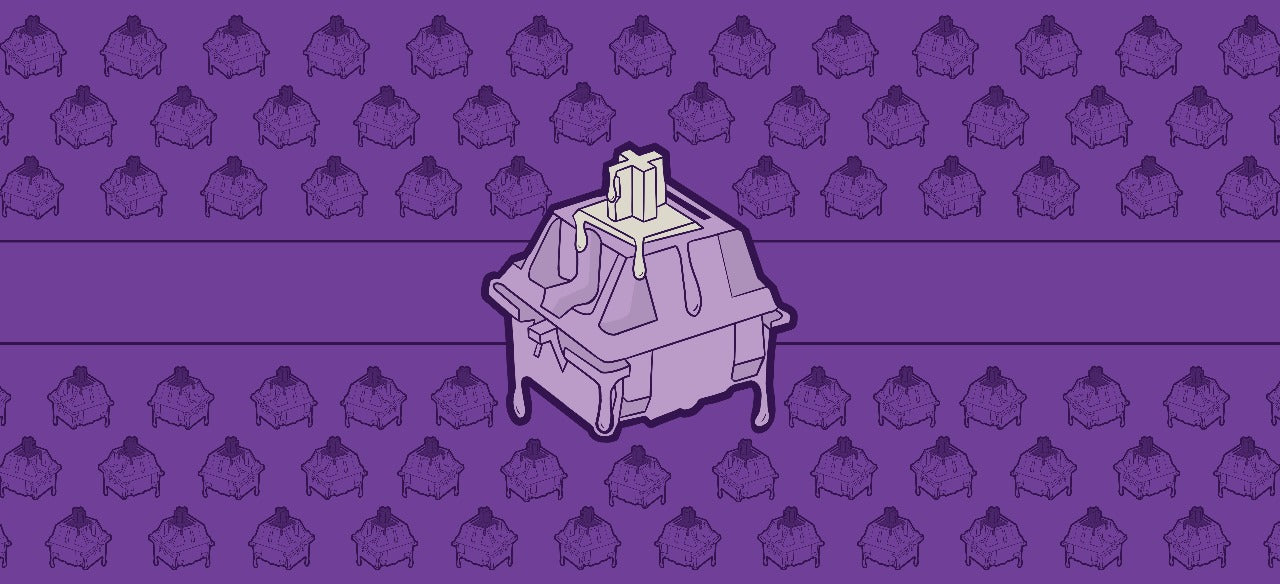 Drip Switch – Purple Deskmat