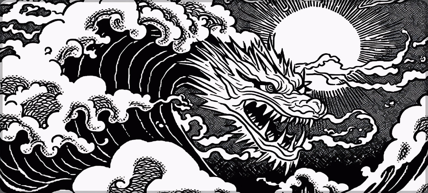 Rising Dragon Wave Deskmat