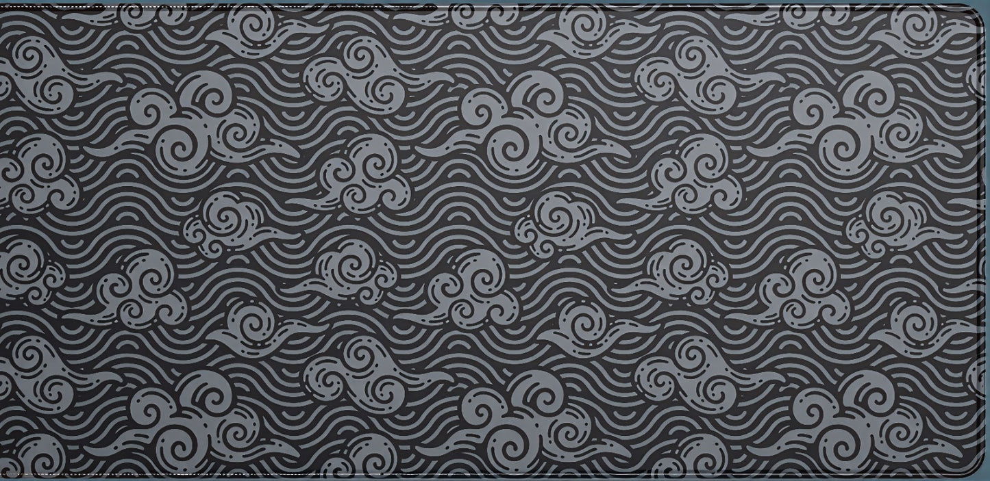 Akatsuki Waves Deskmat- Black