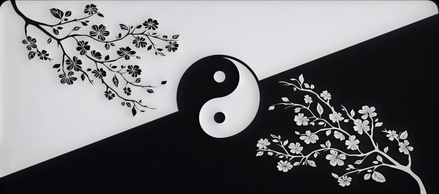 Yin & Yang Bloom Balance Deskmat
