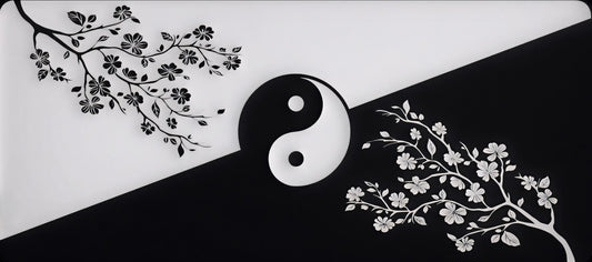 Yin & Yang Bloom Balance Deskmat
