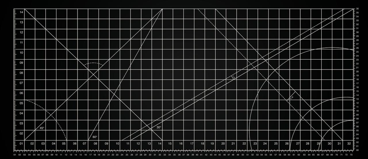 Precision Grid Deskmat - Black