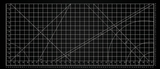 Precision Grid Deskmat - Black
