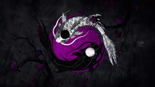 Yin Koi Harmony Deskmat - Purple