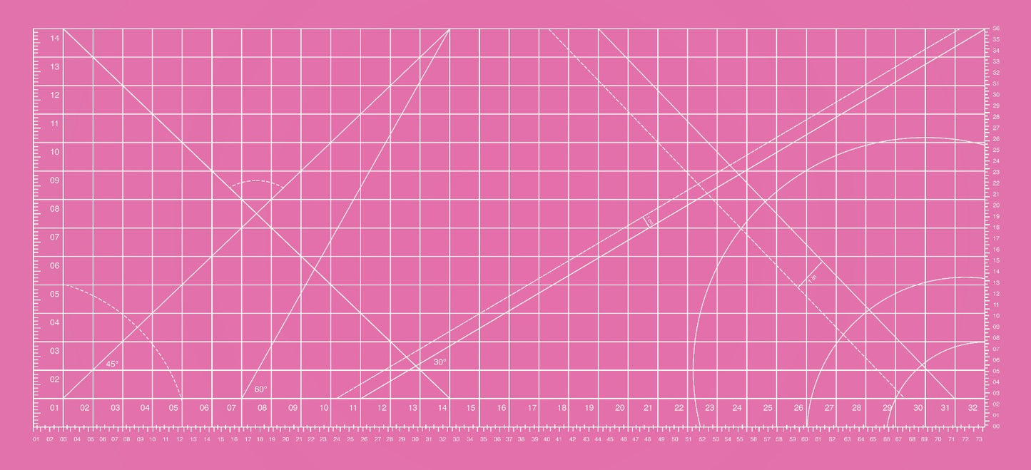 Precision Grid Deskmat - Pink