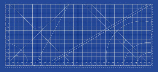 Precision Grid Deskmat Blue