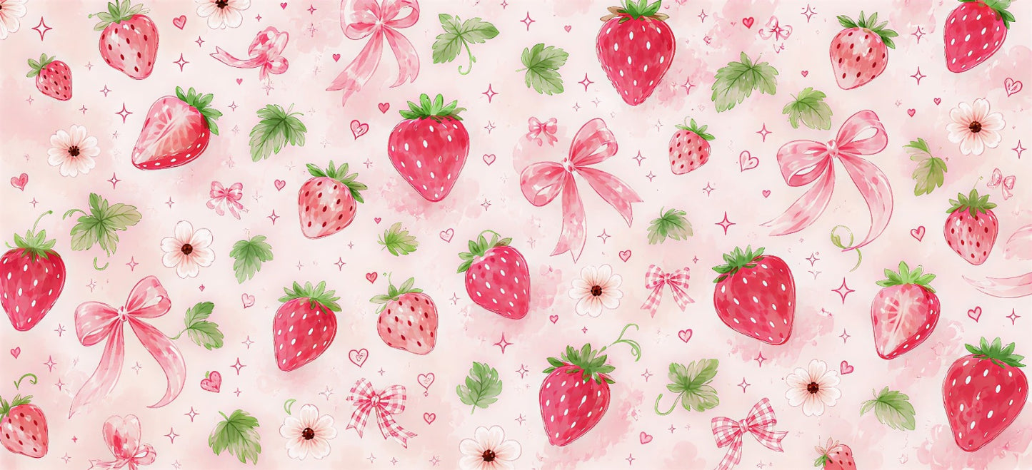Strawberry Bloom Deskmat