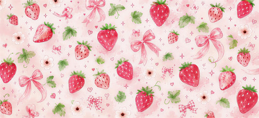 Strawberry Bloom Deskmat