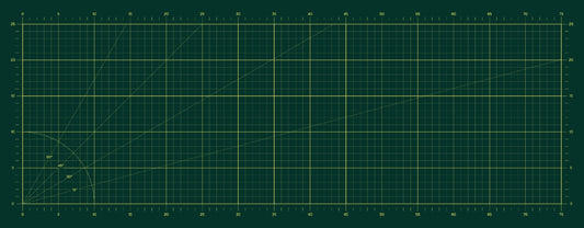 Precision Grid Deskmat - Green 80 X 30 Cm