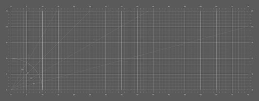 Precision Grid Deskmat - Grey 80 X 30 Cm