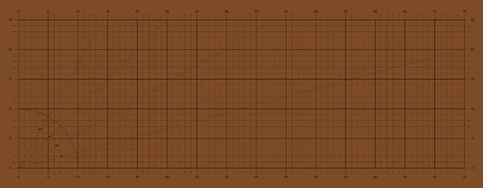 Precision Grid Deskmat - Brown 80 X 30 Cm