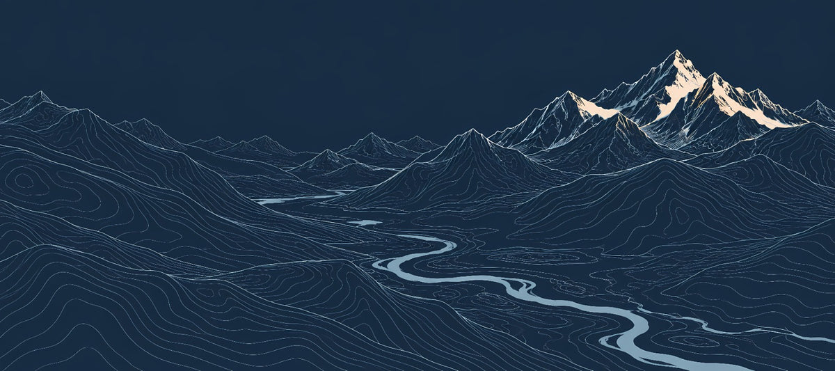 Alpine Flow Deskmat