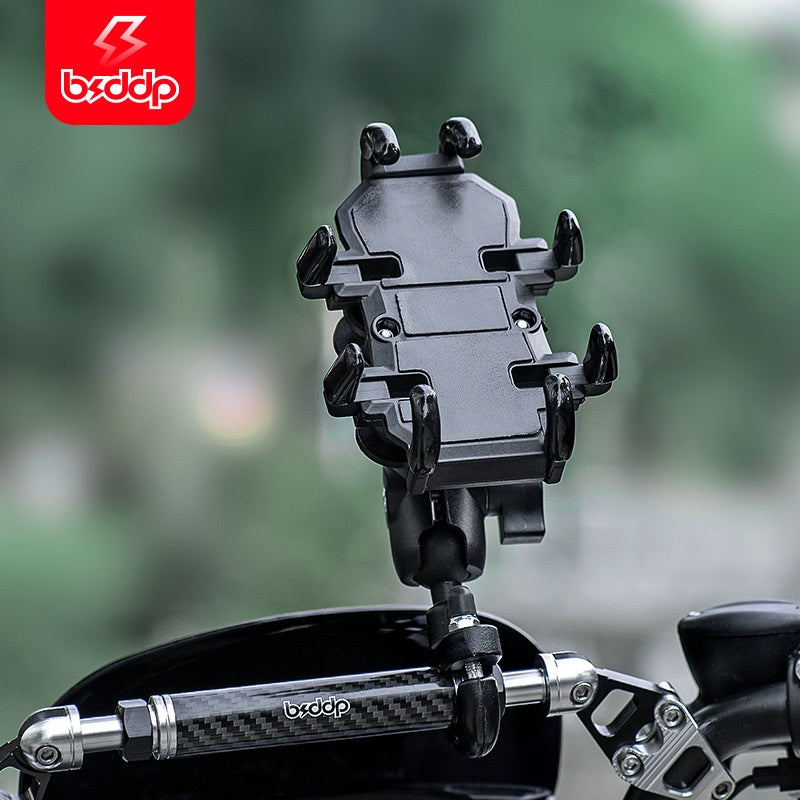 BSDDP Anti Vibration,Shock Proof Mobile Holder GPS Bracket Clip, 360° View, Riding Scooter, Bicycle, Bike Accessories, 4-6, 7 in Mobile Phone Smartphone
