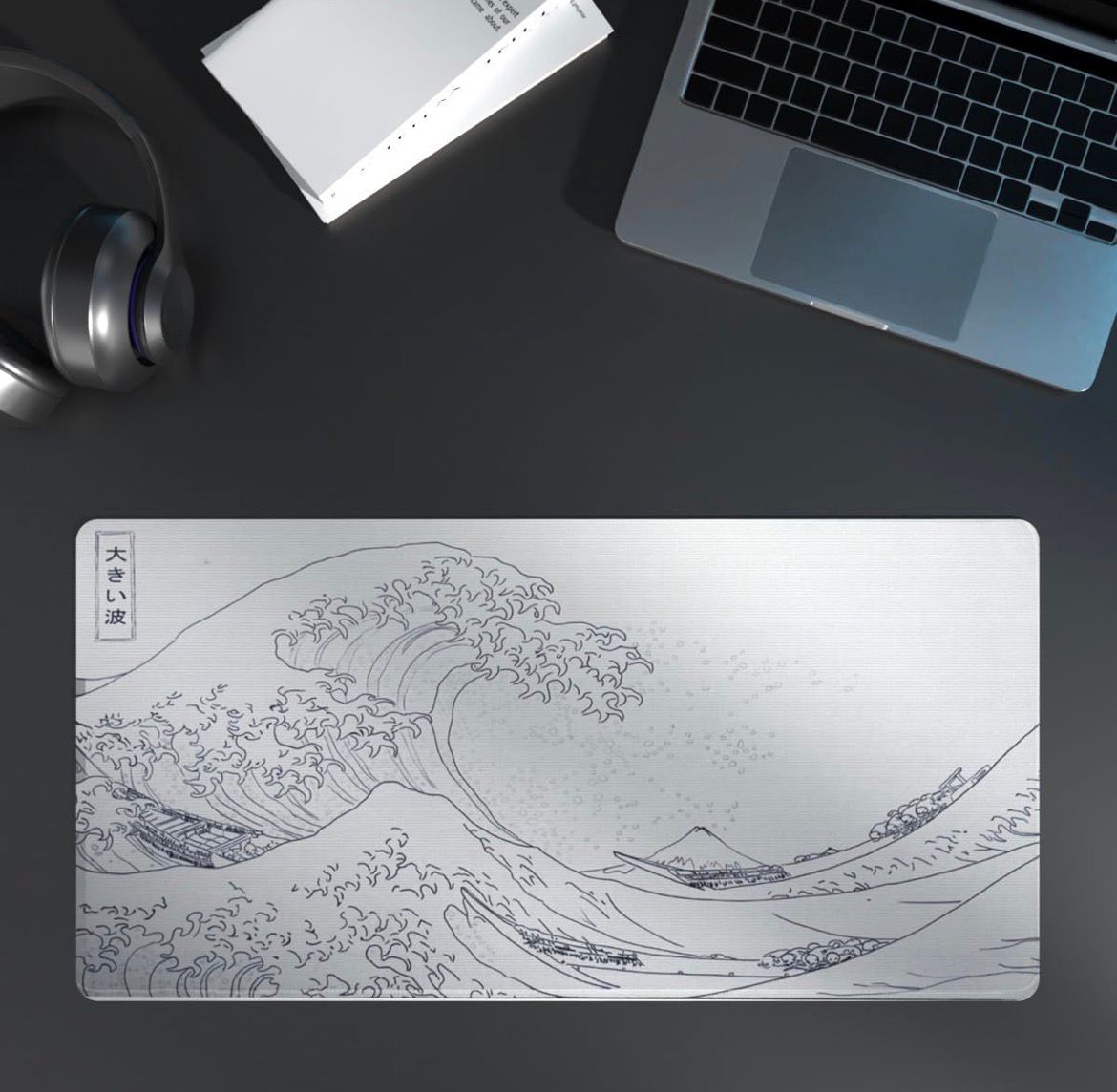 The Great Wave Deskmat (White)